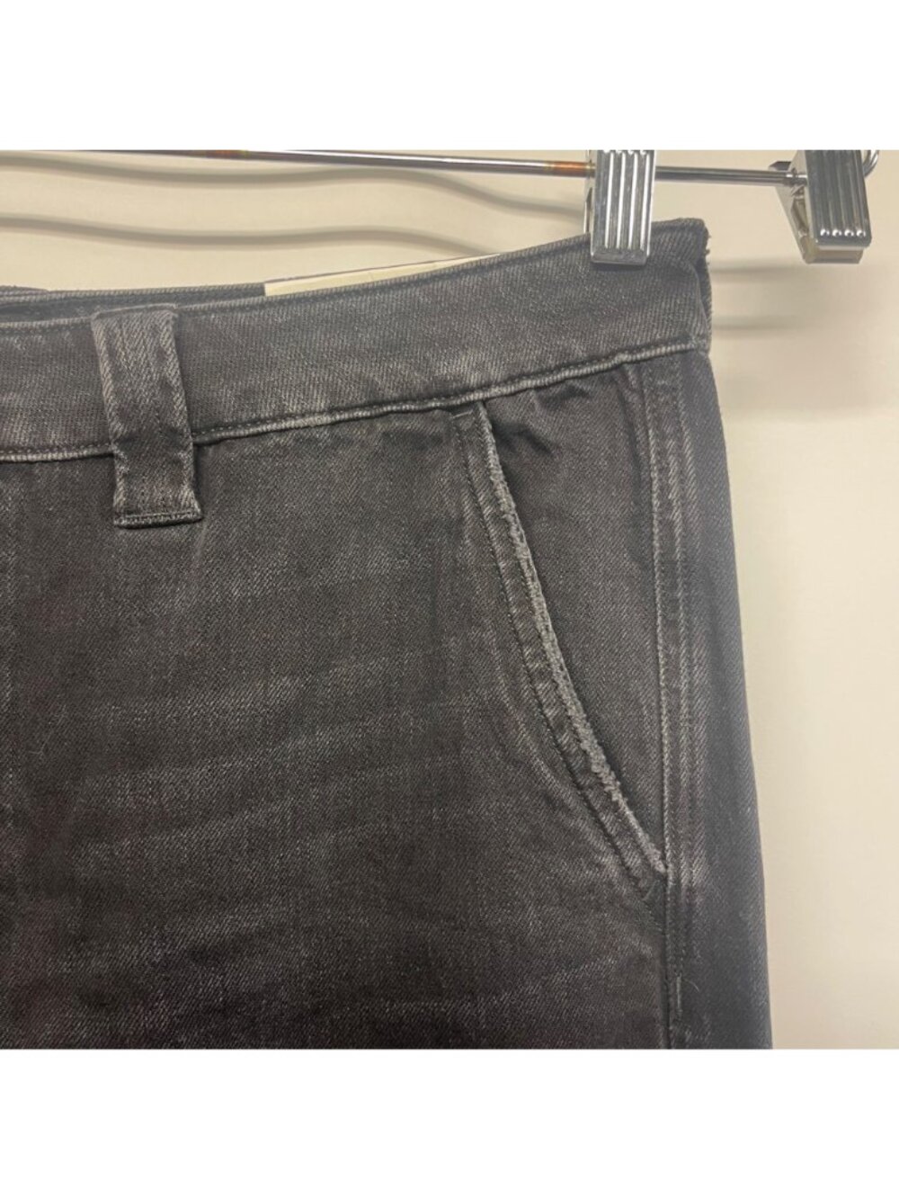 American Eagle Super High Rise Baggy Wide Leg Women’s Black Jeans Reg 14 (36x32) - Picture 9 of 12